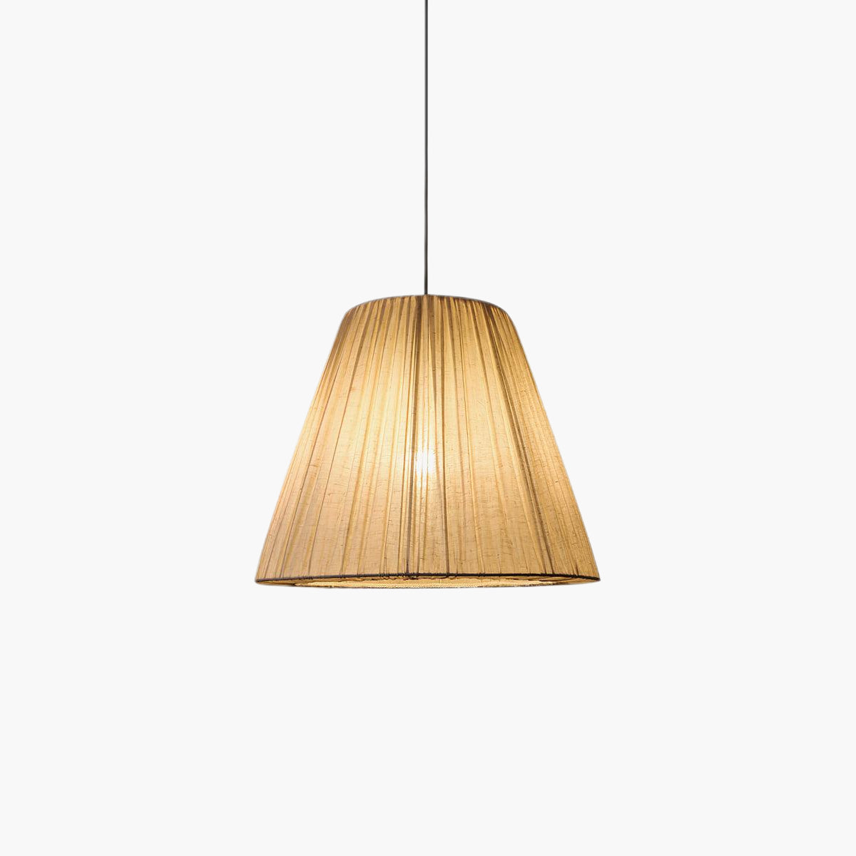 Textile Taper Contemporary Metal Pendant Lamp