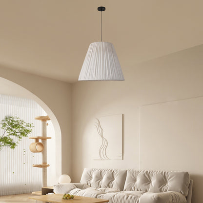 Textile Taper Contemporary Metal Pendant Lamp