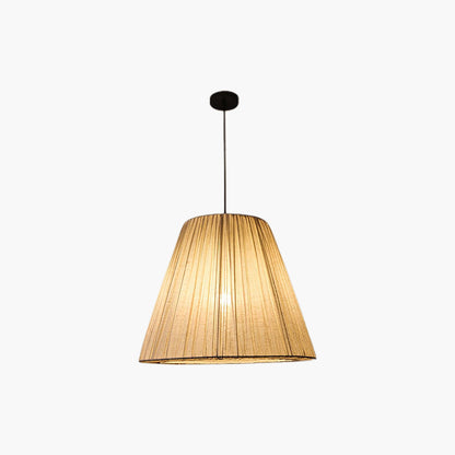 Textile Taper Contemporary Metal Pendant Lamp