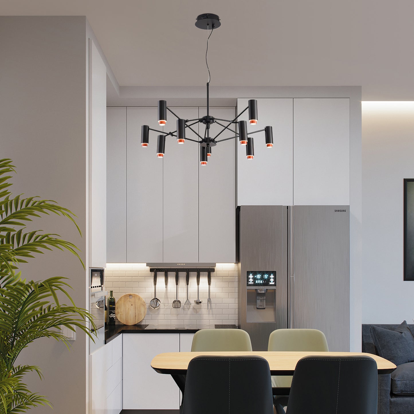 The M Eclectic Metal Pendant light