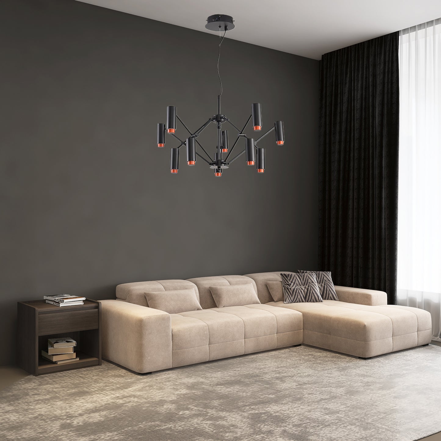 The M Eclectic Metal Pendant light