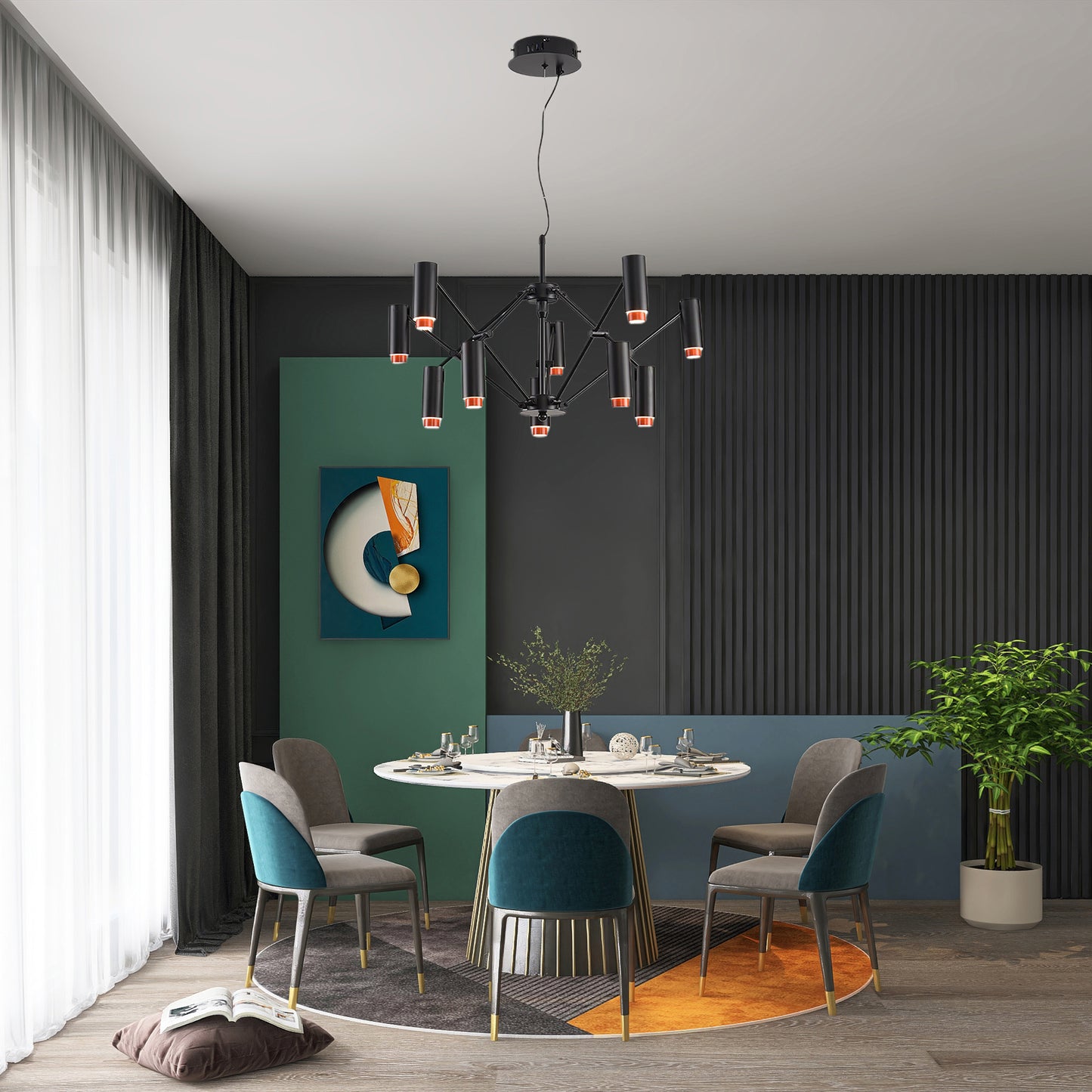 The M Eclectic Metal Pendant light