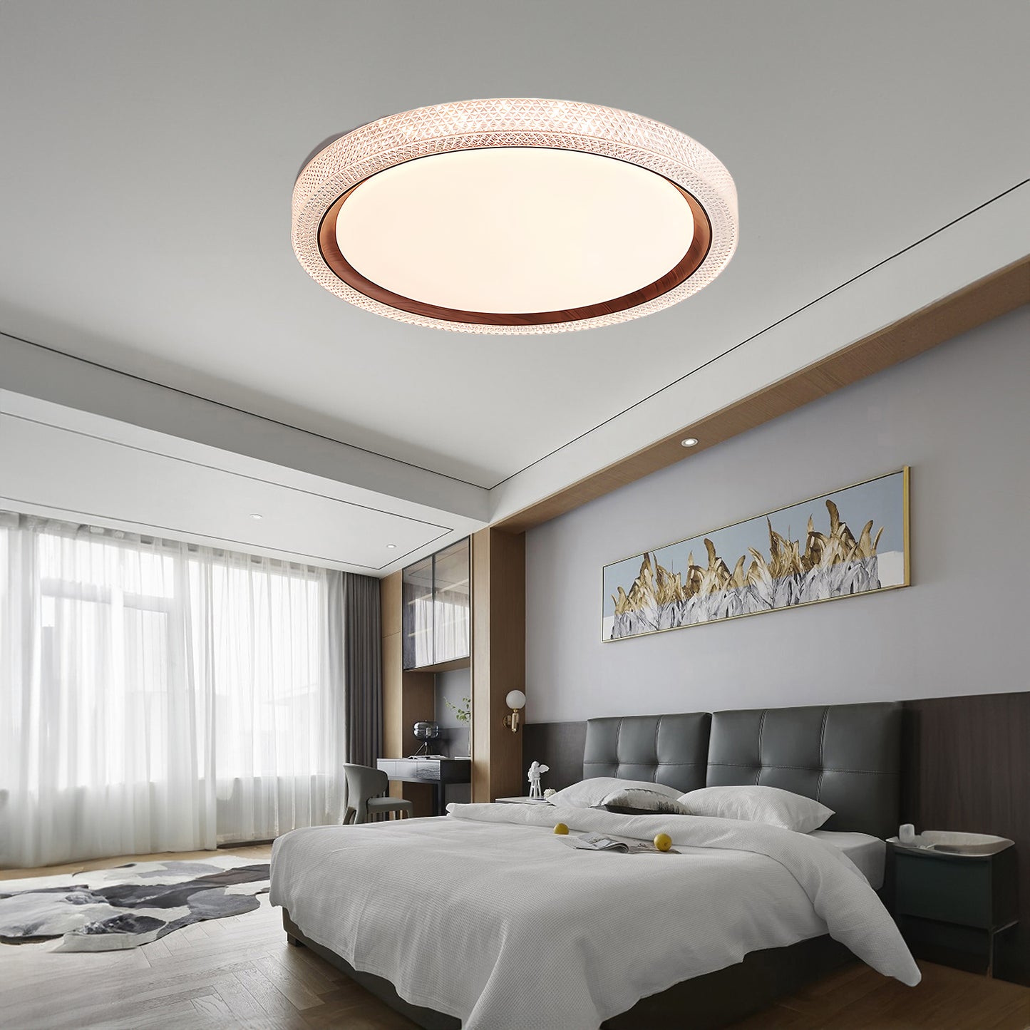 Thin Round Modern Metal Ceiling Lamp