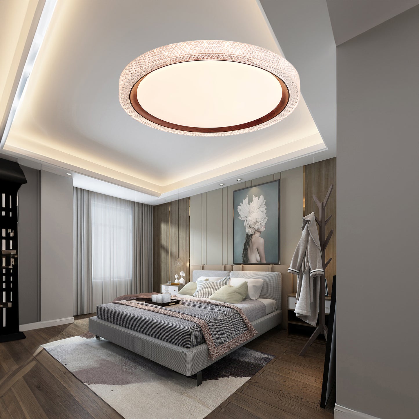 Thin Round Modern Metal Ceiling Lamp