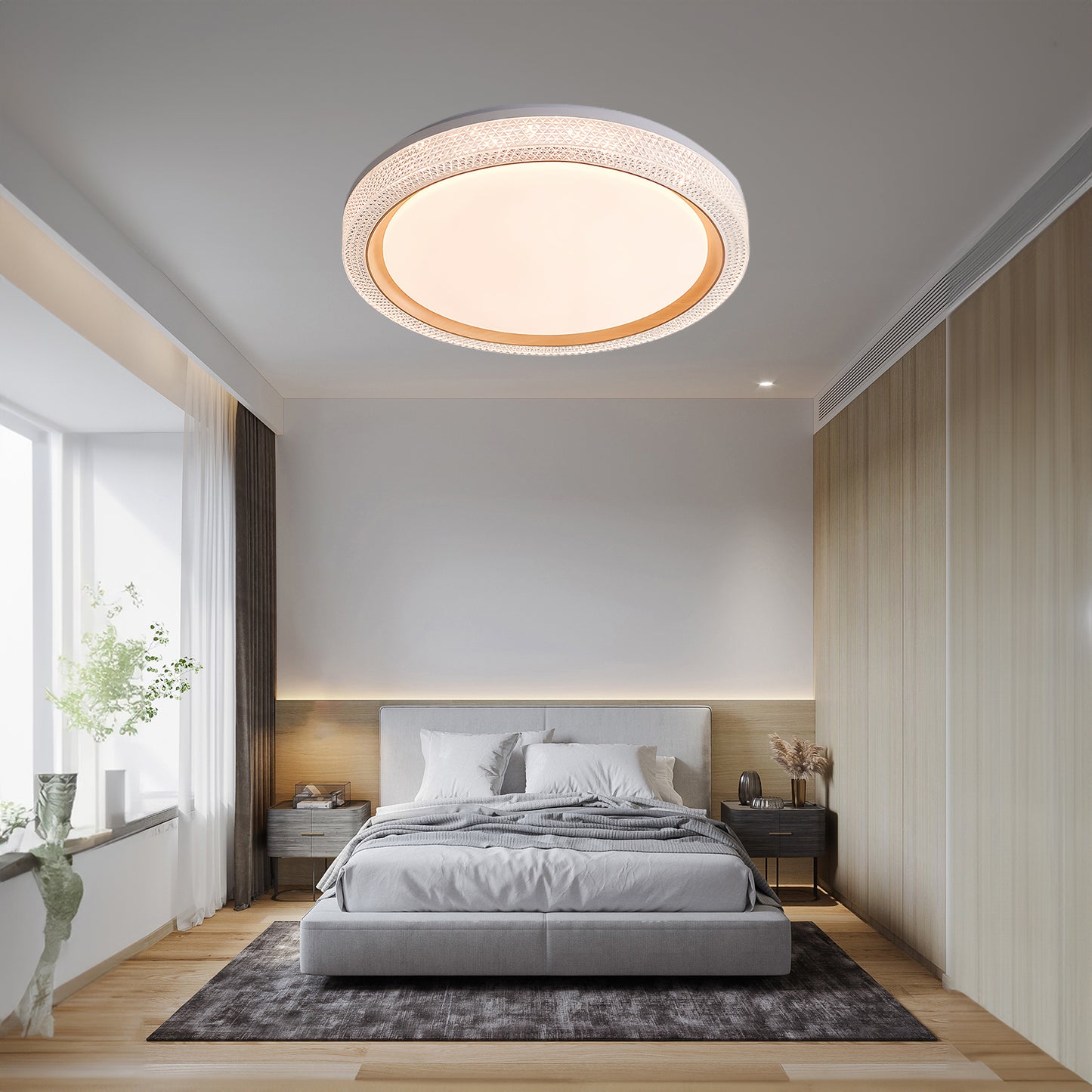 Thin Round Modern Metal Ceiling Lamp