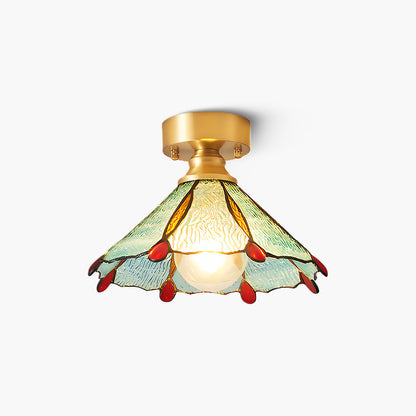 Tiffany Floral Classic Crystal Ceiling Lamp