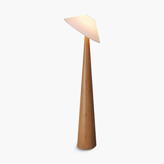 Tilt Hat Wooden Mid-century Metal Floor Lamp