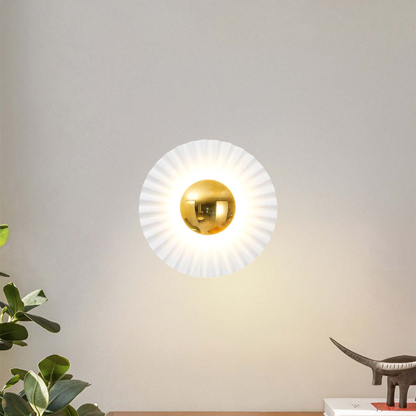 Tinsley Flush Eclectic Metal Wall Lamp