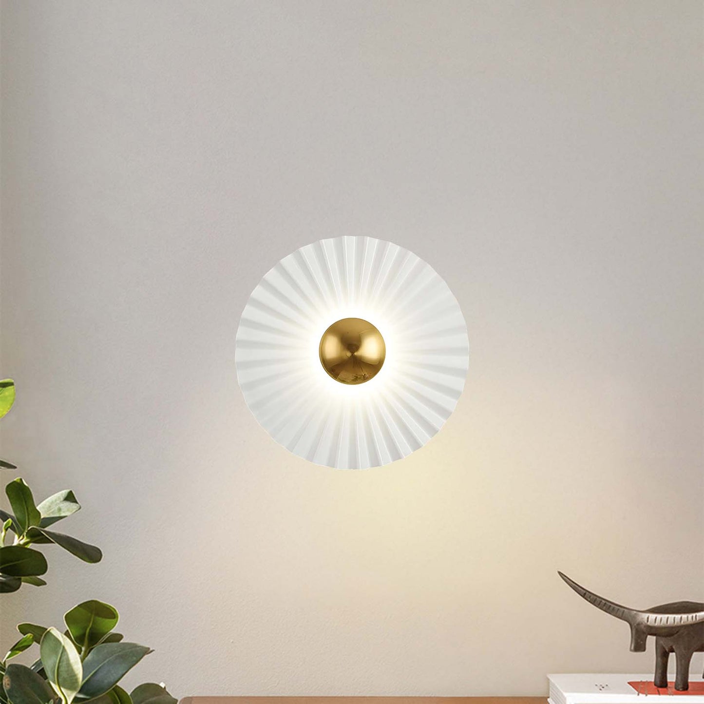 Tinsley Flush Eclectic Metal Wall Lamp