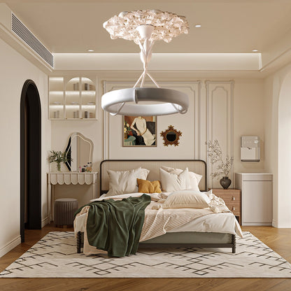 Tinsley Plaster Minimalist Metal Chandelier