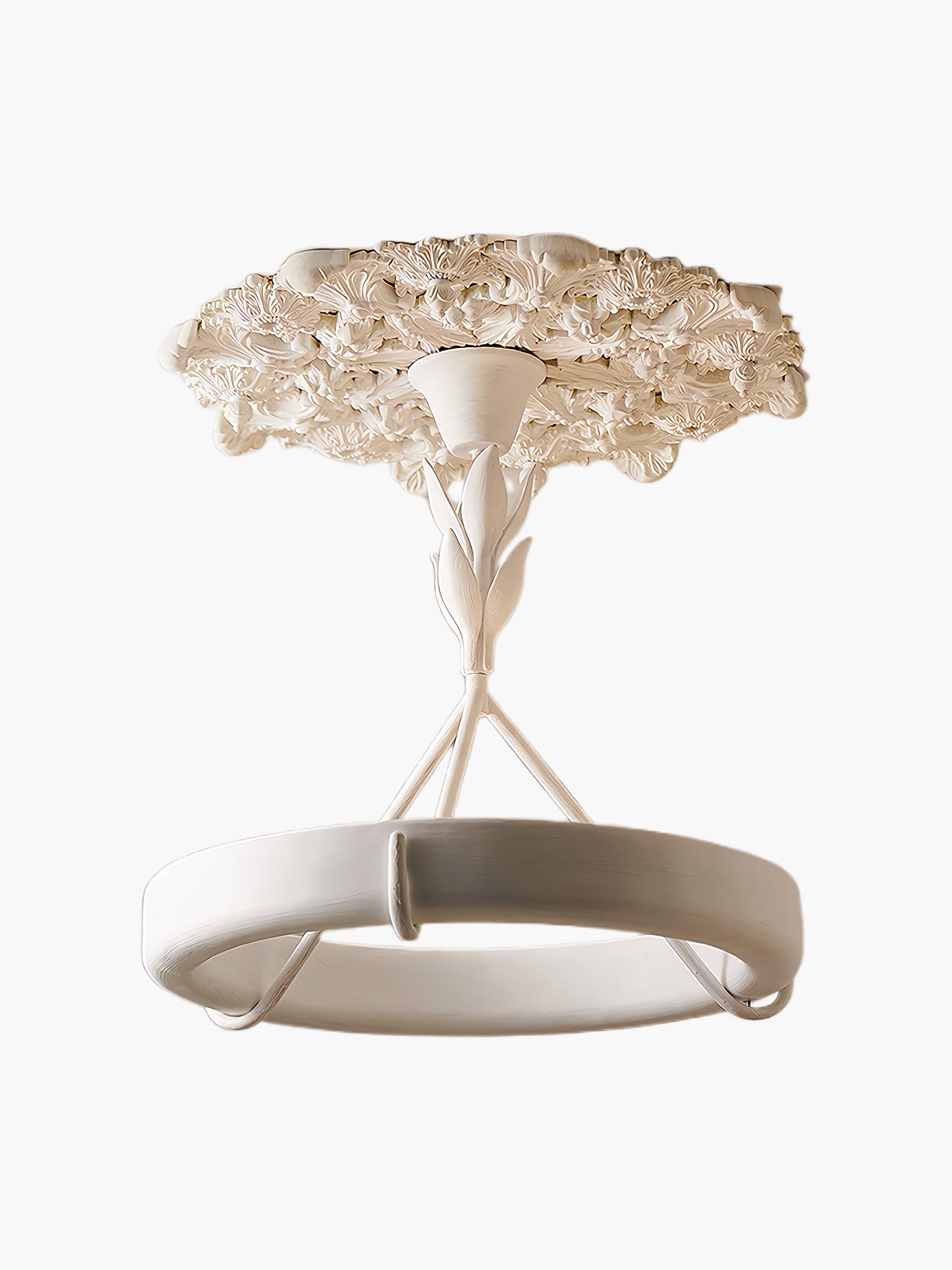 Tinsley Plaster Minimalist Metal Chandelier