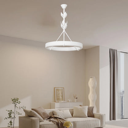 Tinsley Plaster Minimalist Metal Chandelier