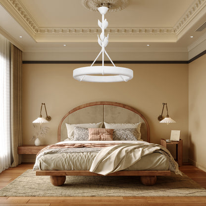 Tinsley Plaster Minimalist Metal Chandelier