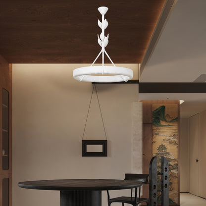 Tinsley Plaster Minimalist Metal Chandelier