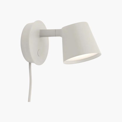 Tip Plug-In Minimalist Aluminum Wall Lamp