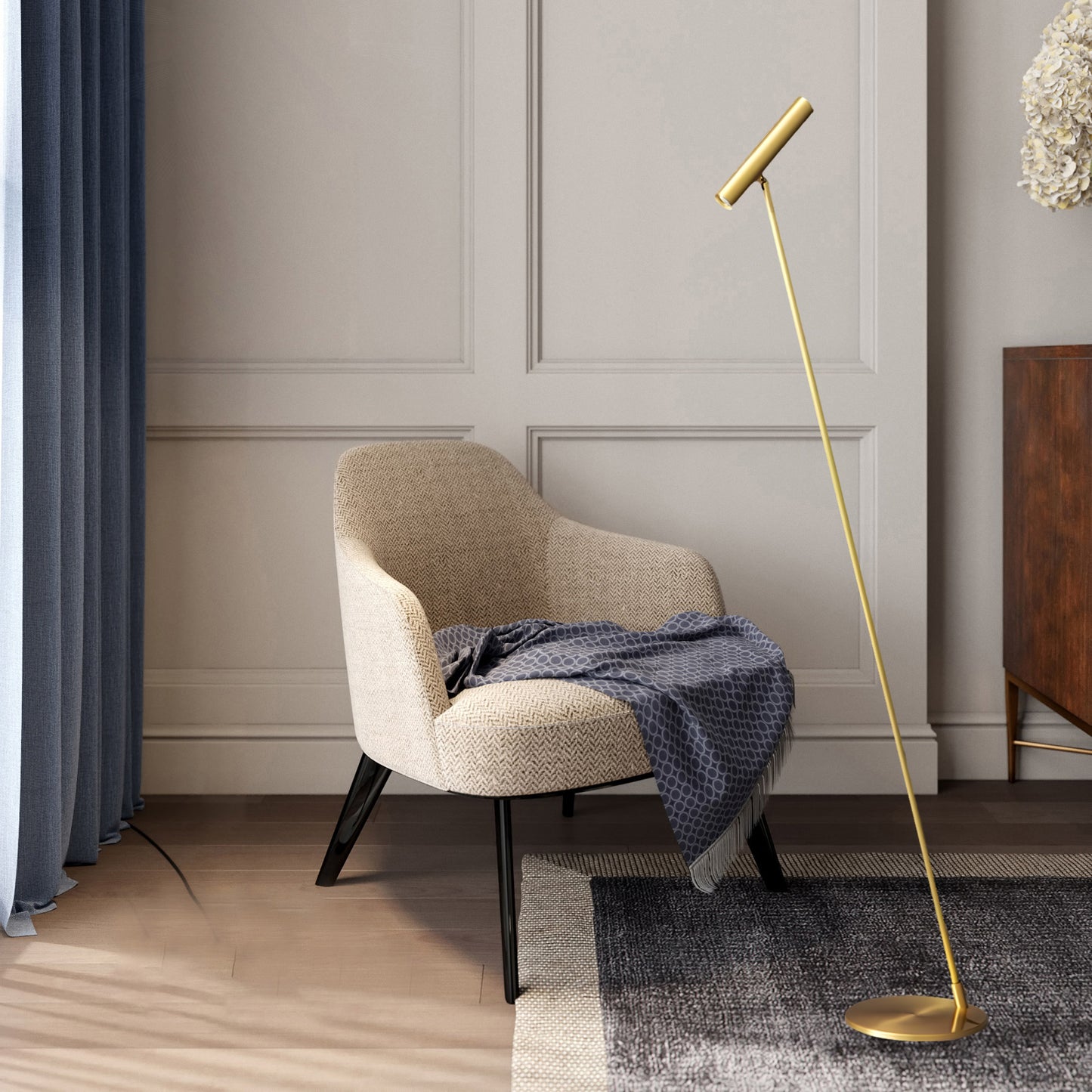 Tom LED Modern Brass Floor Lamp