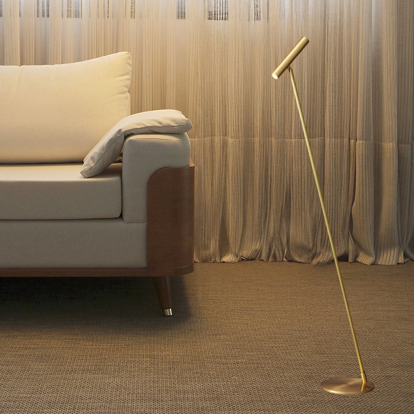 Tom LED Modern Brass Floor Lamp