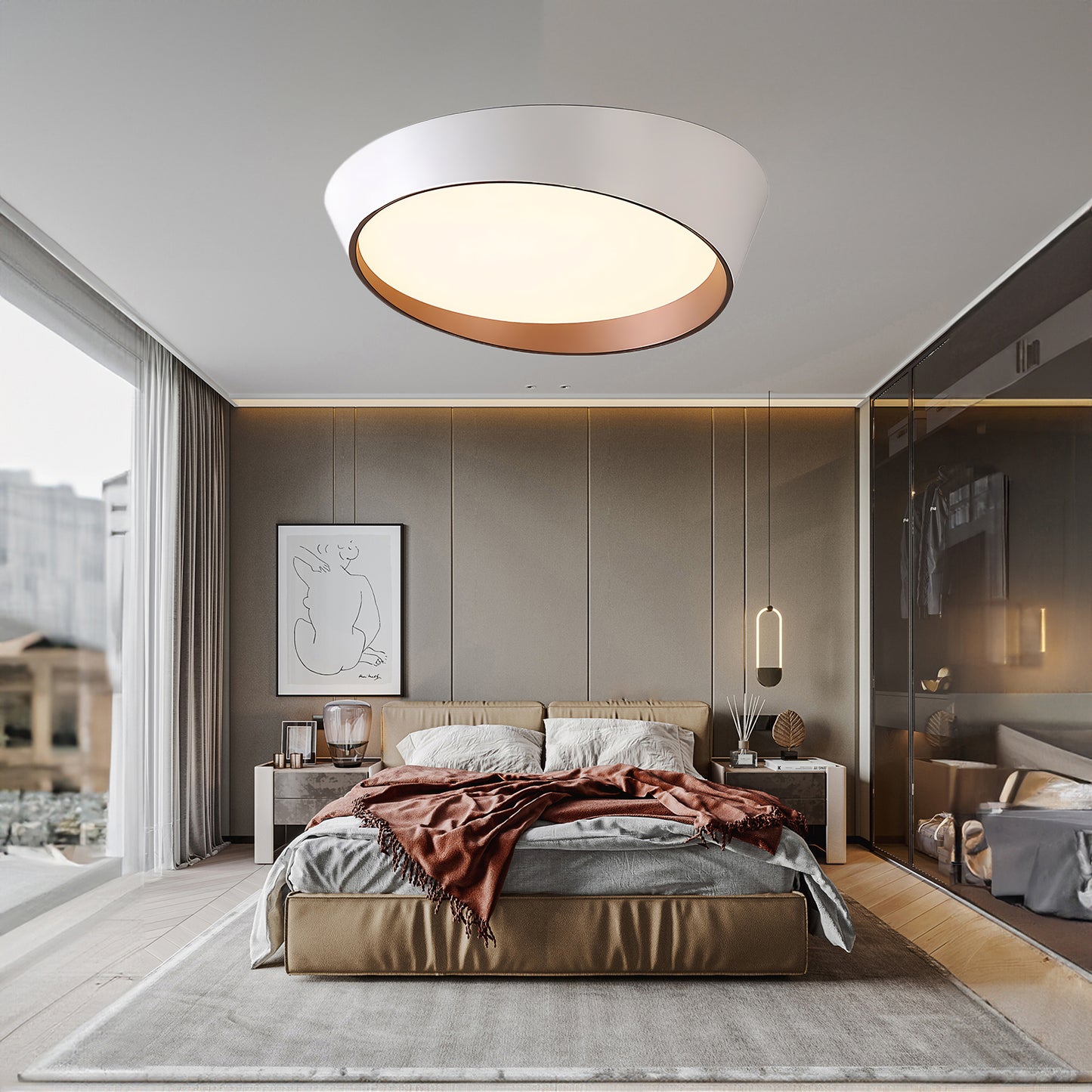 Toronto Modern Metal Ceiling Lamp