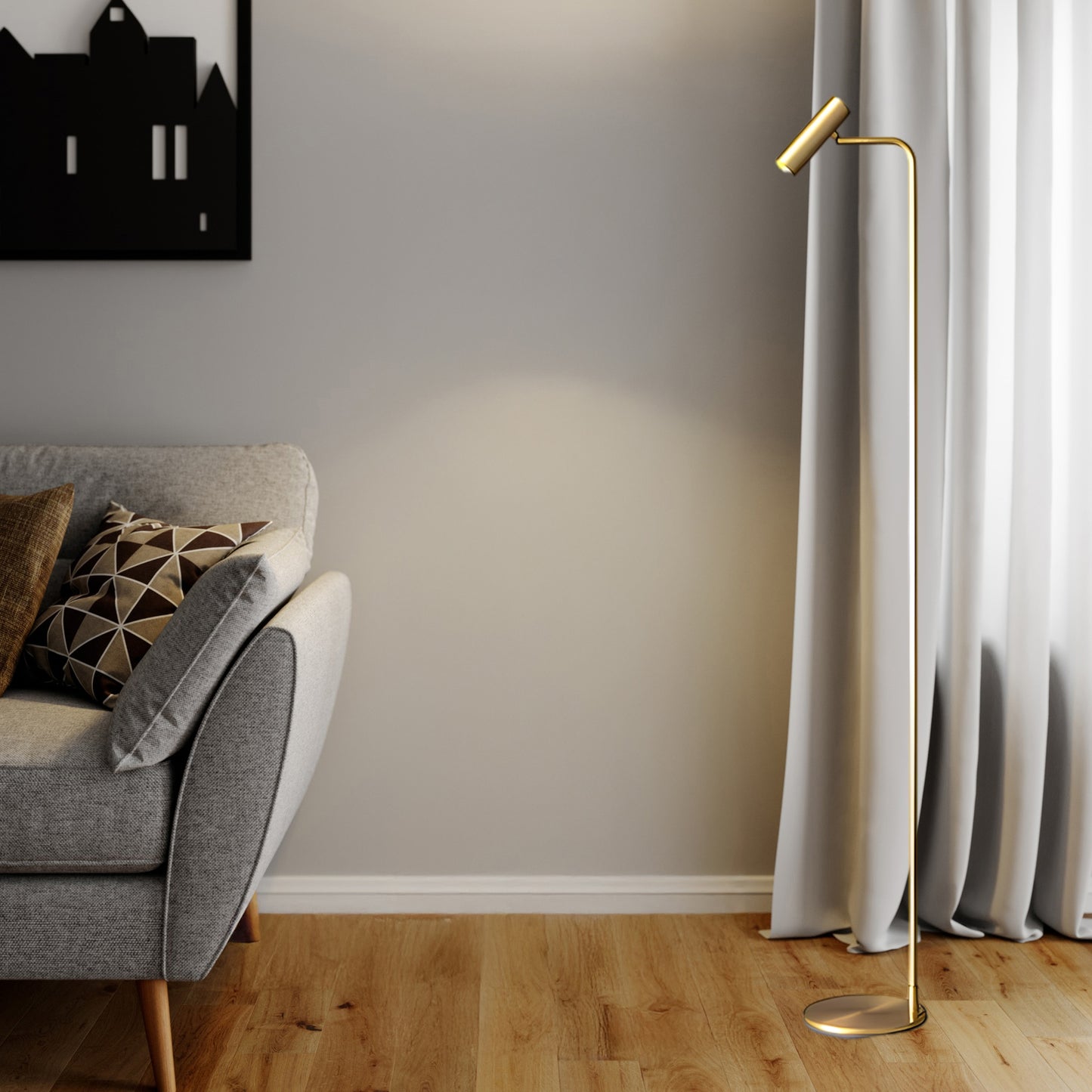 Torris Luxury Brass Floor Lamp