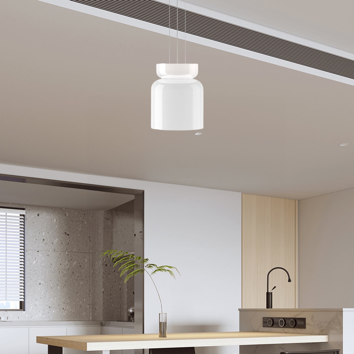 Totem Led Contemporary Crystal Pendant Lamp