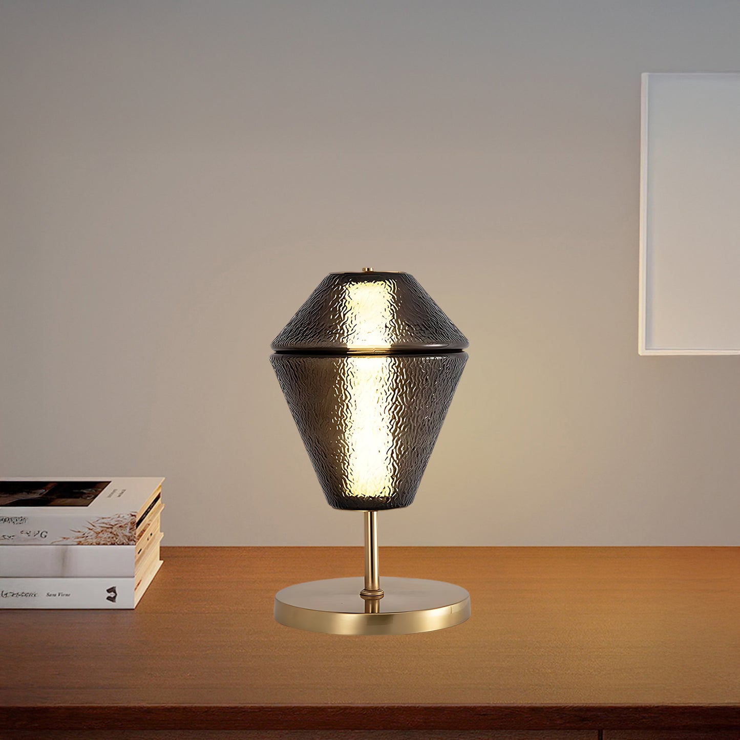 Totem Contemporary Crystal Table Lamp