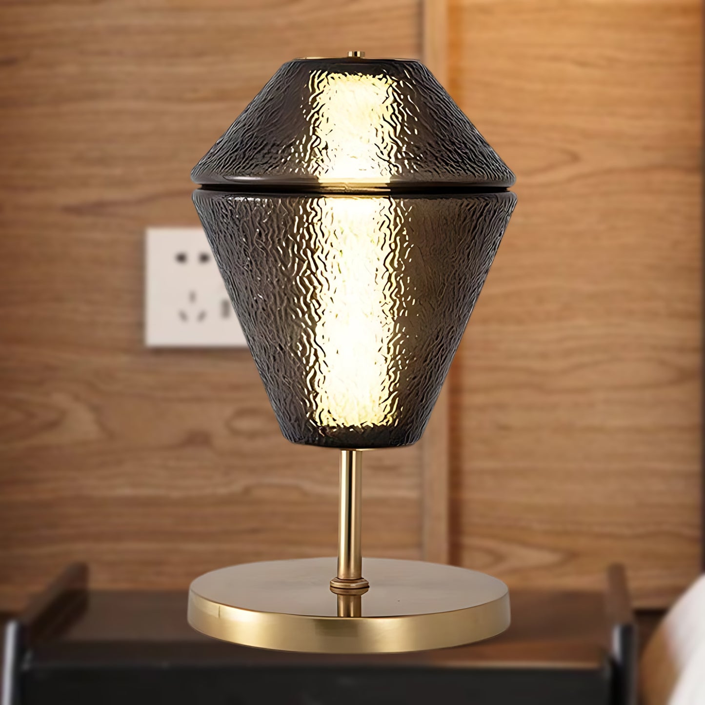 Totem Contemporary Crystal Table Lamp