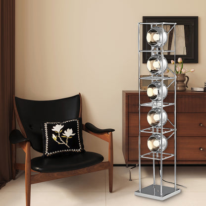 Tower of Spheres Modern Crystal Floor Lamp