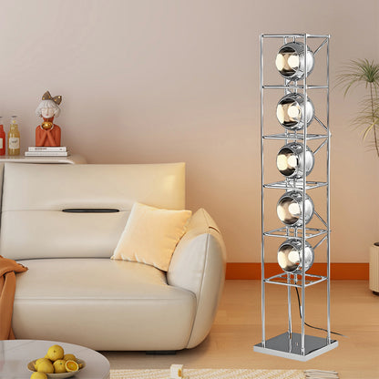 Tower of Spheres Modern Crystal Floor Lamp