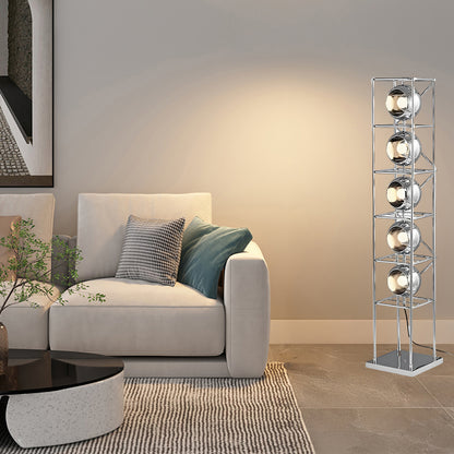 Tower of Spheres Modern Crystal Floor Lamp