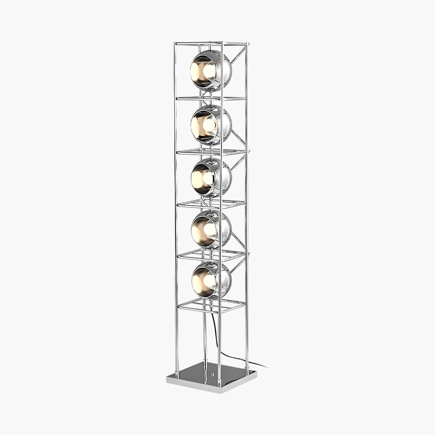 Tower of Spheres Modern Crystal Floor Lamp