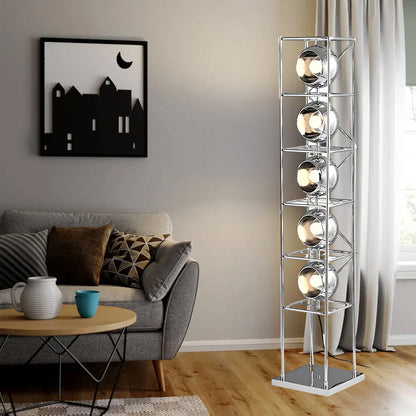 Tower of Spheres Modern Crystal Floor Lamp