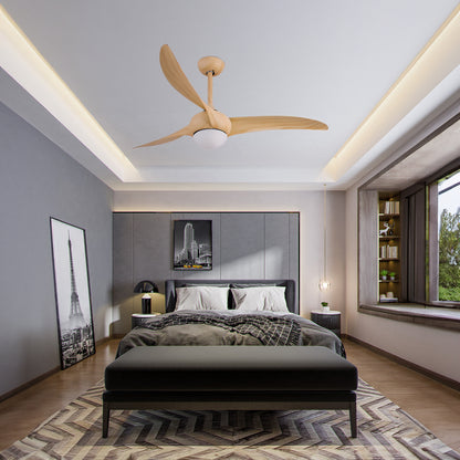 Traditional Contemporary Wood Ceiling Fan Light