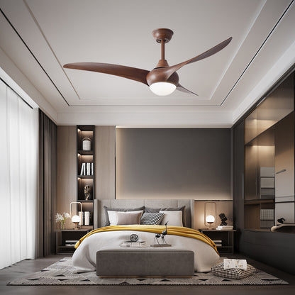 Traditional Contemporary Wood Ceiling Fan Light