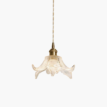 Transparent Rustic Crystal Pendant Light