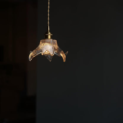 Transparent Rustic Crystal Pendant Light