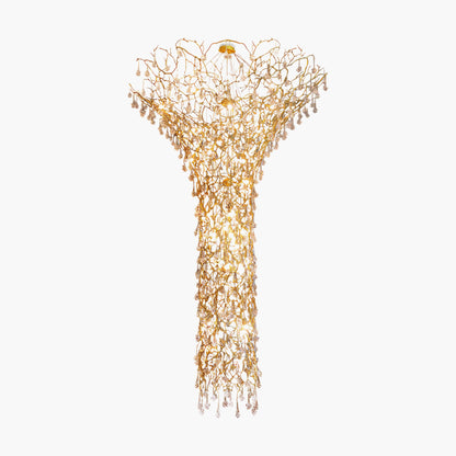 Tree Branch Staircase Luxury Brass Chandelier