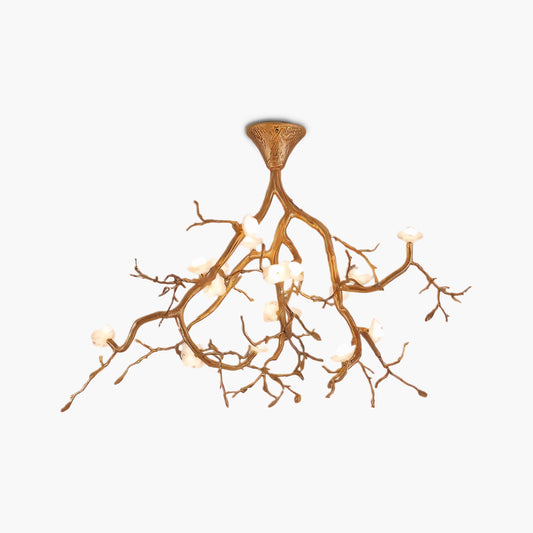 Tree Branches Flower Vintage Ceramic Ceiling Lamp