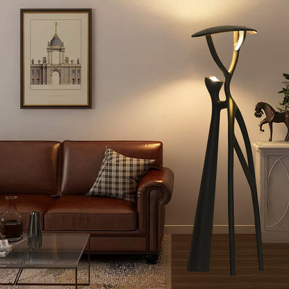 Tree Of Life Sculpture Modern Crystal Floor Lamp