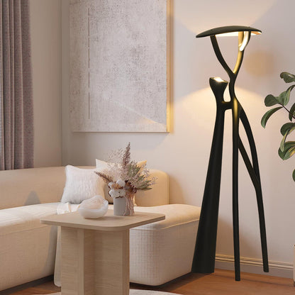 Tree Of Life Sculpture Modern Crystal Floor Lamp