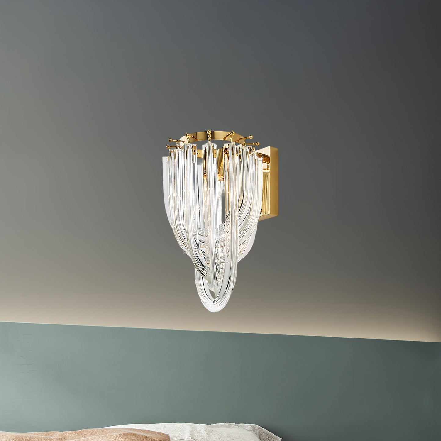 Trevi Murano Mid-century Crystal Chandelier