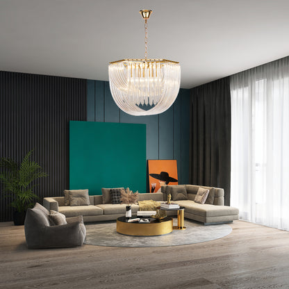 Trevi Murano Mid-century Crystal Chandelier