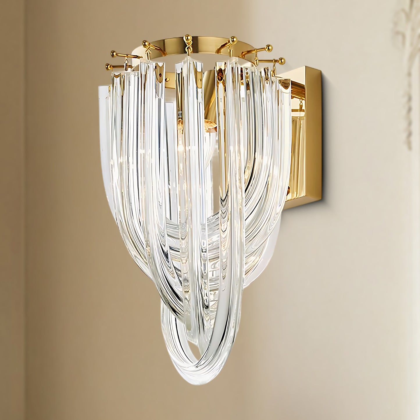 Trevi Murano Mid-century Crystal Chandelier