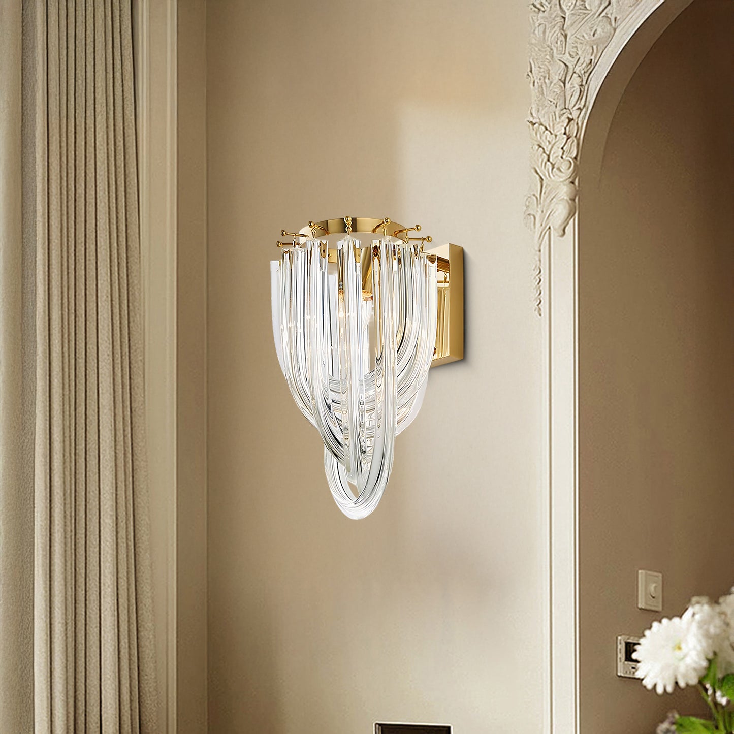 Trevi Murano Mid-century Crystal Chandelier