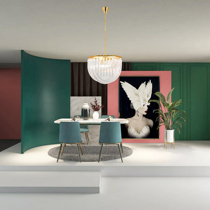 Trevi Murano Mid-century Crystal Chandelier