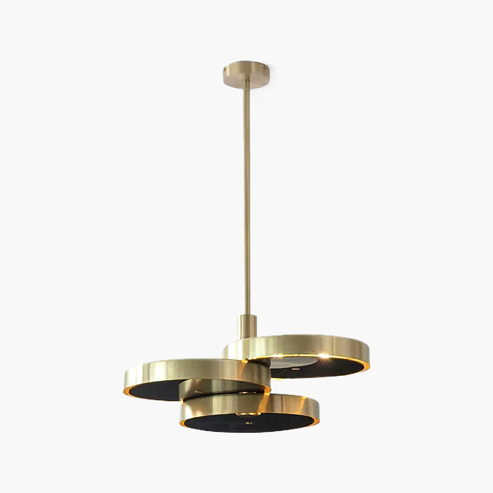 Triarc Art Deco Brass Pendant Light