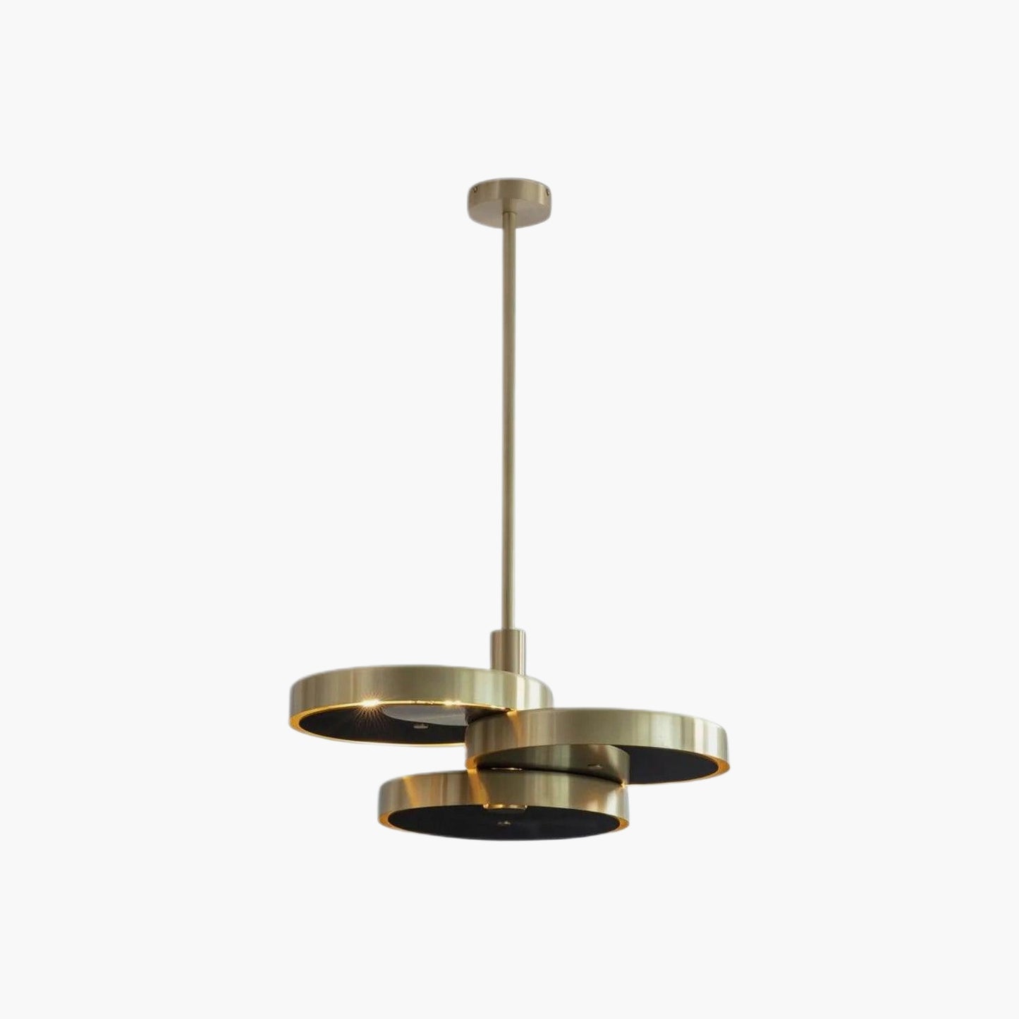 Triarc Art Deco Brass Pendant Light