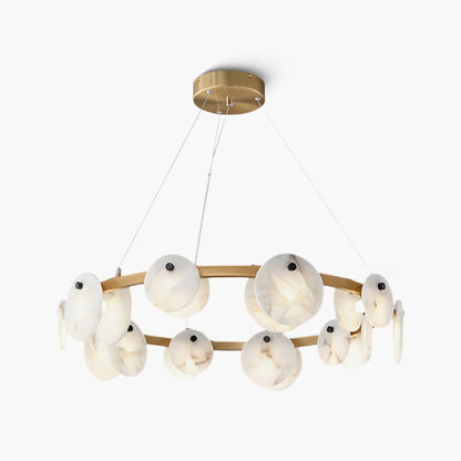 Trinidad Alabaster Classic Brass Chandelier