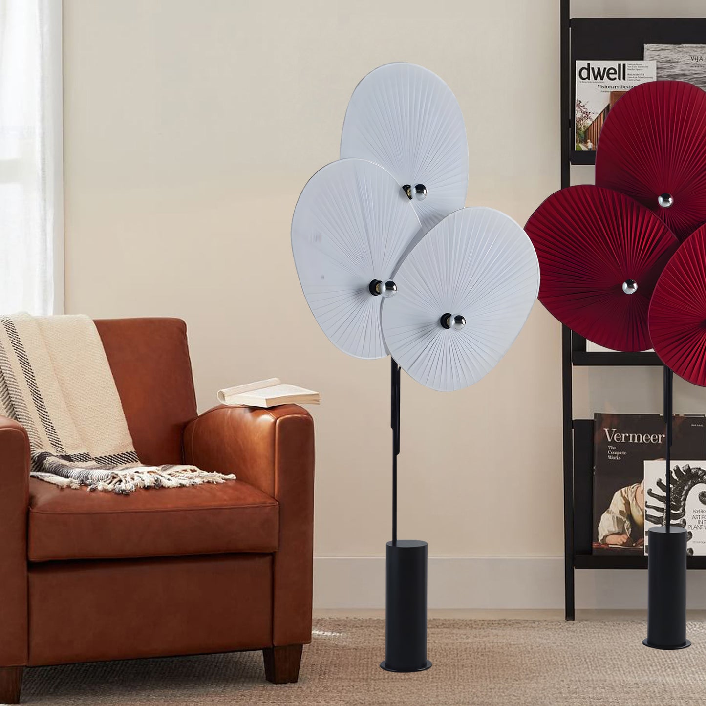 Triple Floral Modern Material Floor Lamp