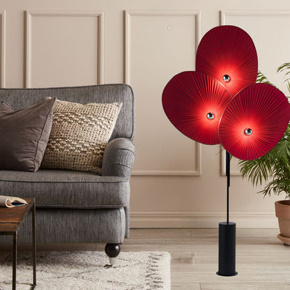 Triple Floral Modern Material Floor Lamp