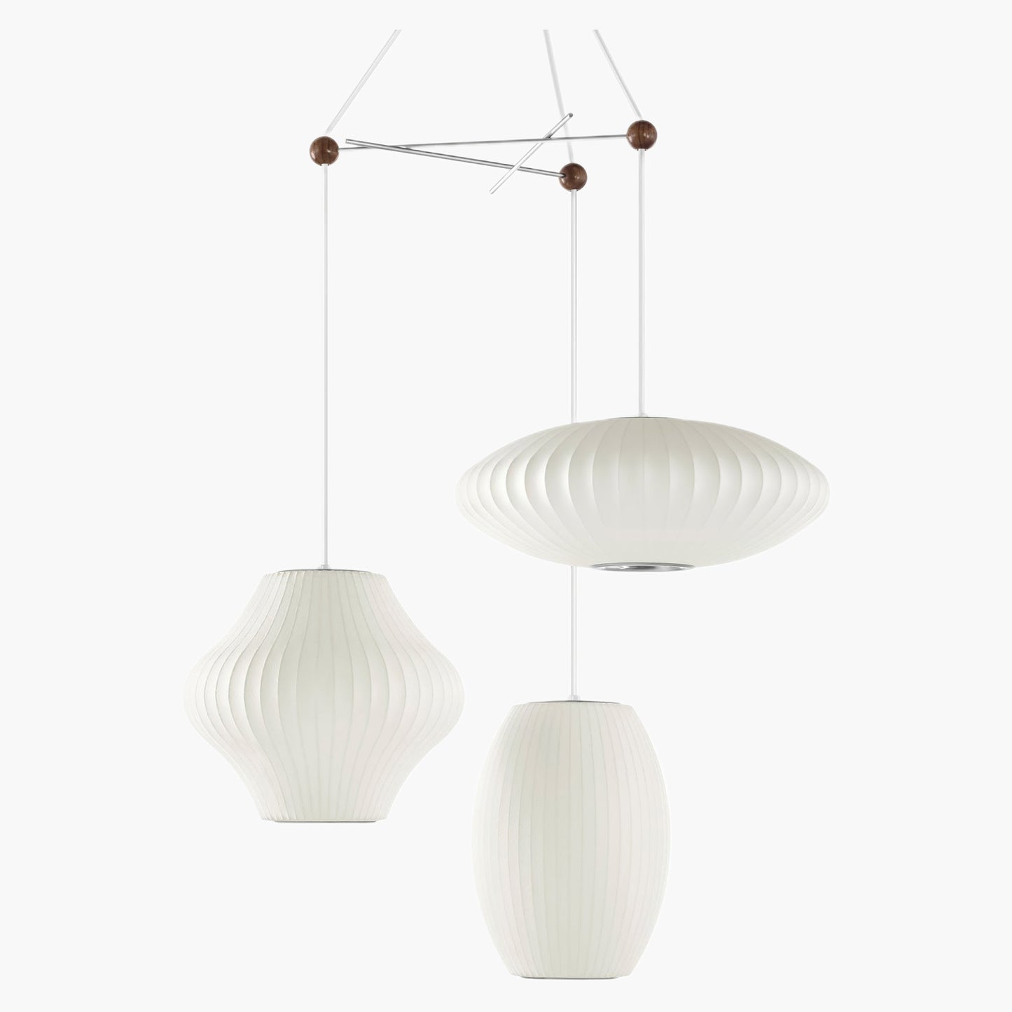 Triple Pear Bubble Modern Metal Pendant Lamp